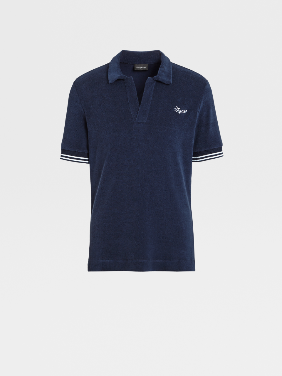 Cotton French Terry Short-sleeve Polo